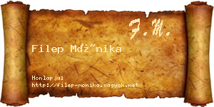 Filep Mónika névjegykártya