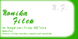 monika filep business card